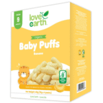Love Earth Organic Banana Baby Puffs (9+ Months)