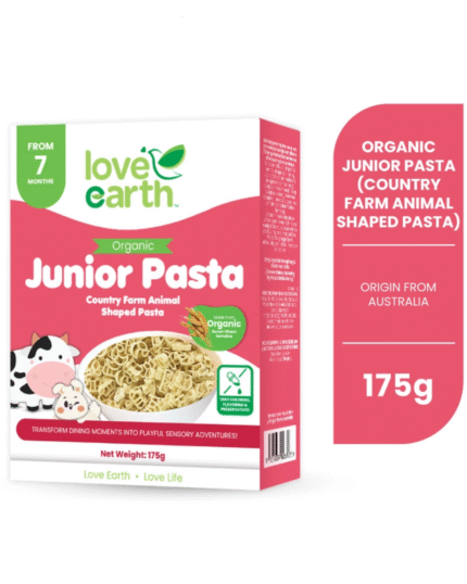 Love Earth Organic Junior Pasta Country Farm Animal Shapes 175g