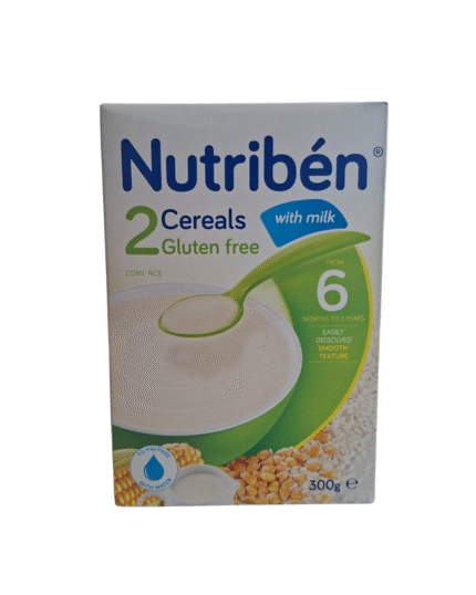 Nutriben 2 Cereals Gluten Free with Milk (300g)