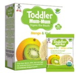 Toddler Mum-Mum Organic Mango & Kiwi Rice Biscuits (18+ Months)