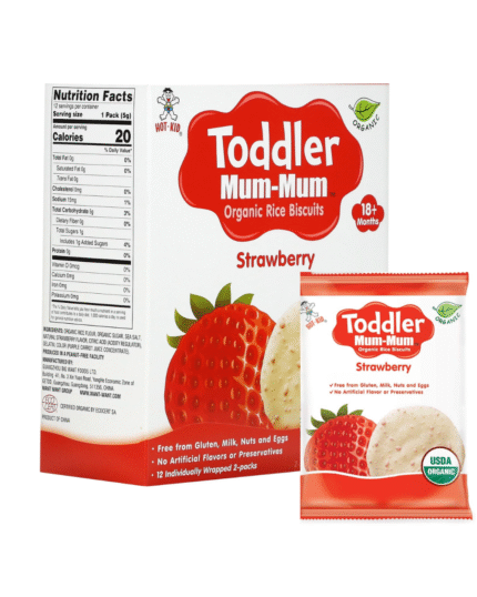 Toddler Mum-Mum Organic Strawberry Rice Biscuits (18+ Months)