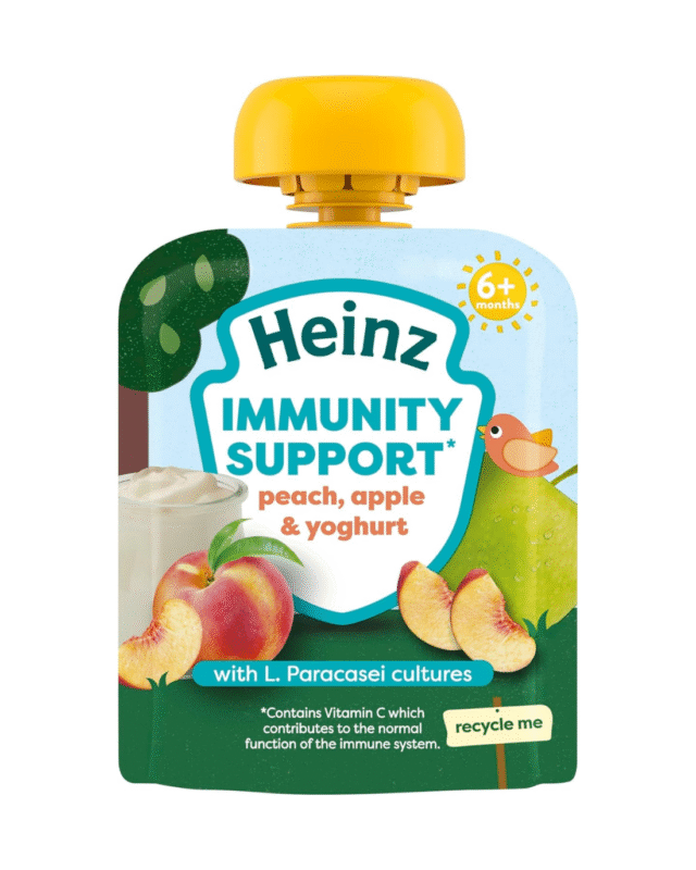 Heinz Immunity Support Peach, Apple & Yoghurt Baby Food Pouch 85g