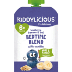 Kiddylicious Bedtime Blend Blueberry, Banana & Oat with Vanilla Baby Pouch (6+ Months)