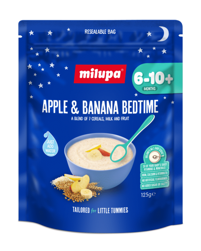 Milupa Apple & Banana Bedtime Baby Cereal 125g