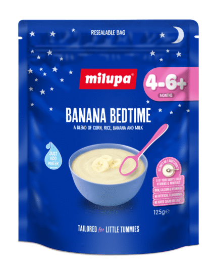Milupa Banana Bedtime Baby Cereal 125g (4–6+ Months)