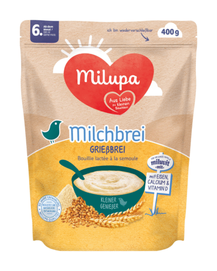 Milupa Milchbrei Semolina Baby Cereal 400g (Milk & Semolina Porridge)