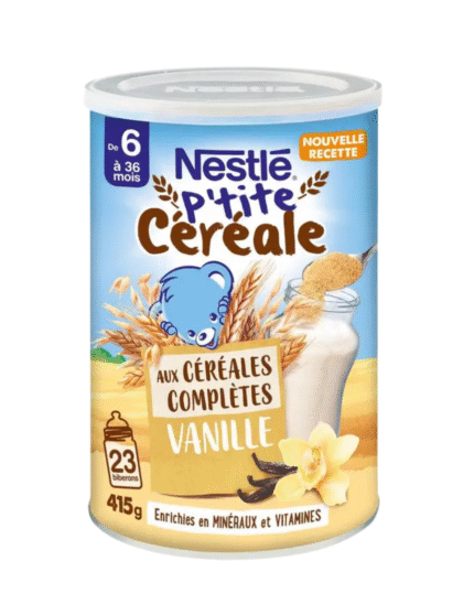 Nestlé P'tite Céréale Vanilla Whole Grain Baby Cereal (415g)