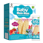 Baby Mum-Mum Organic Super Berries Teething Wafers with Prebiotics & Protein 6 Months+