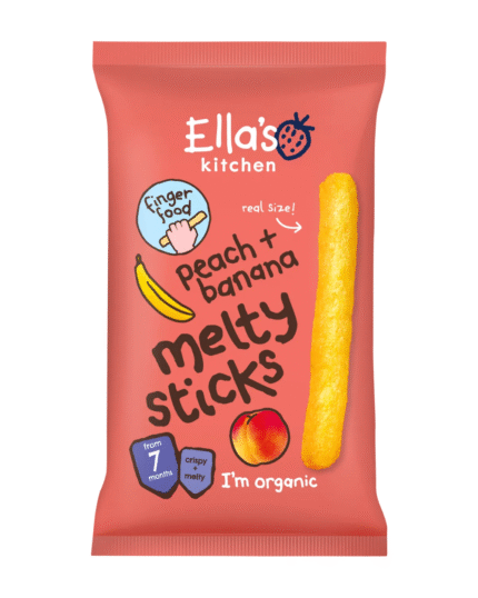 Ella’s Kitchen Peach & Banana Melty Sticks 7+ Months