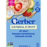 Gerber Lil’ Bits Banana Strawberry Oatmeal Cereal 227g – 12 Months+
