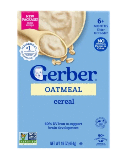 Gerber Oatmeal Cereal 454g (6+ Months)