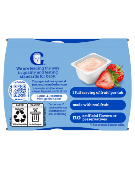 Gerber Yogurt & Fruit Strawberry Baby Food 226g