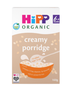 HiPP Organic Creamy Porridge 6+ Months – Iron & Calcium Baby Cereal 160g