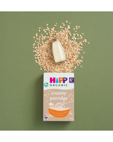 HiPP Organic Creamy Porridge 6+ Months – Iron & Calcium Baby Cereal 160g