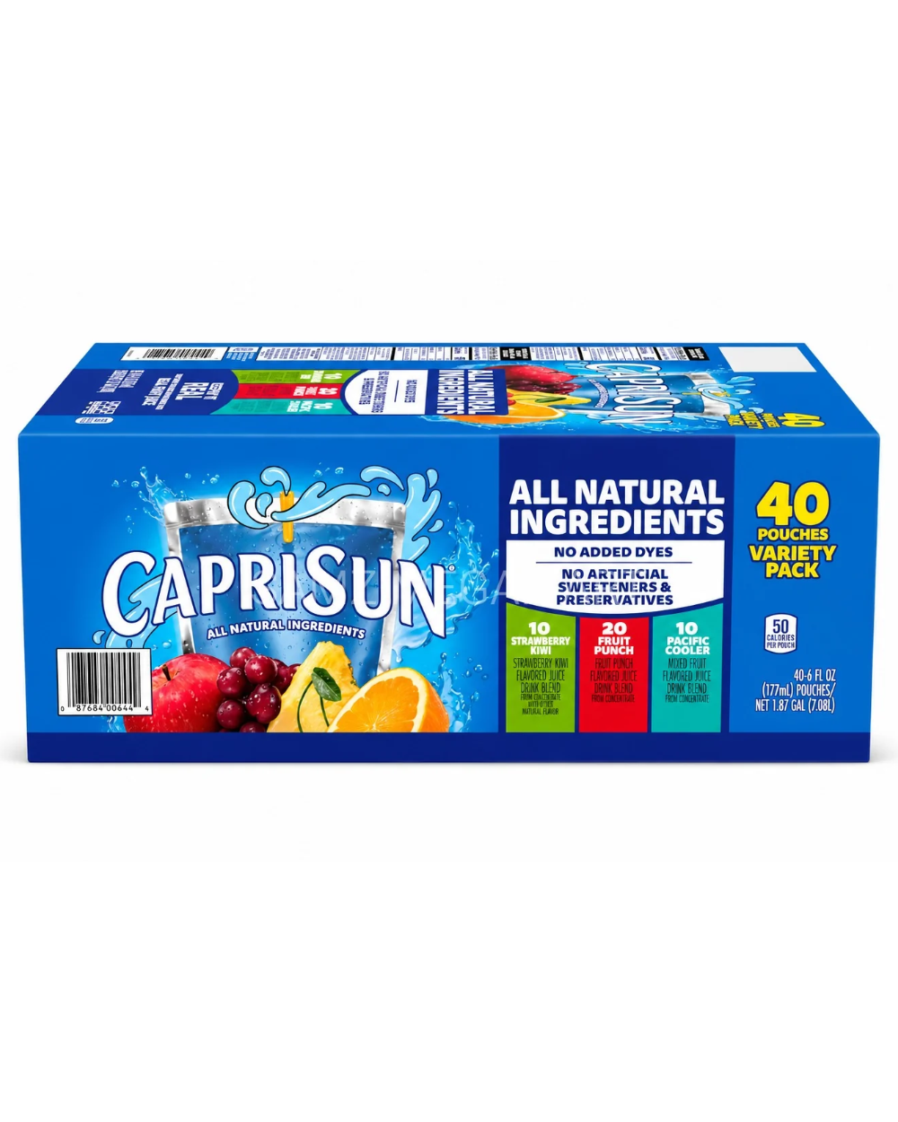 Capri Sun All Natural Ingredients Fruit Juice Drink Variety Pack – 40 Pouches Capri Sun All Natural Ingredients Fruit Juice Drink Variety Pack – 40 Pouches