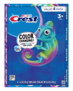 Crest Kids Advanced Color Changing Toothpaste – Pack of 4