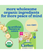 Gerber Organic Banana Oatmeal Cereal 12 Months+ 227g